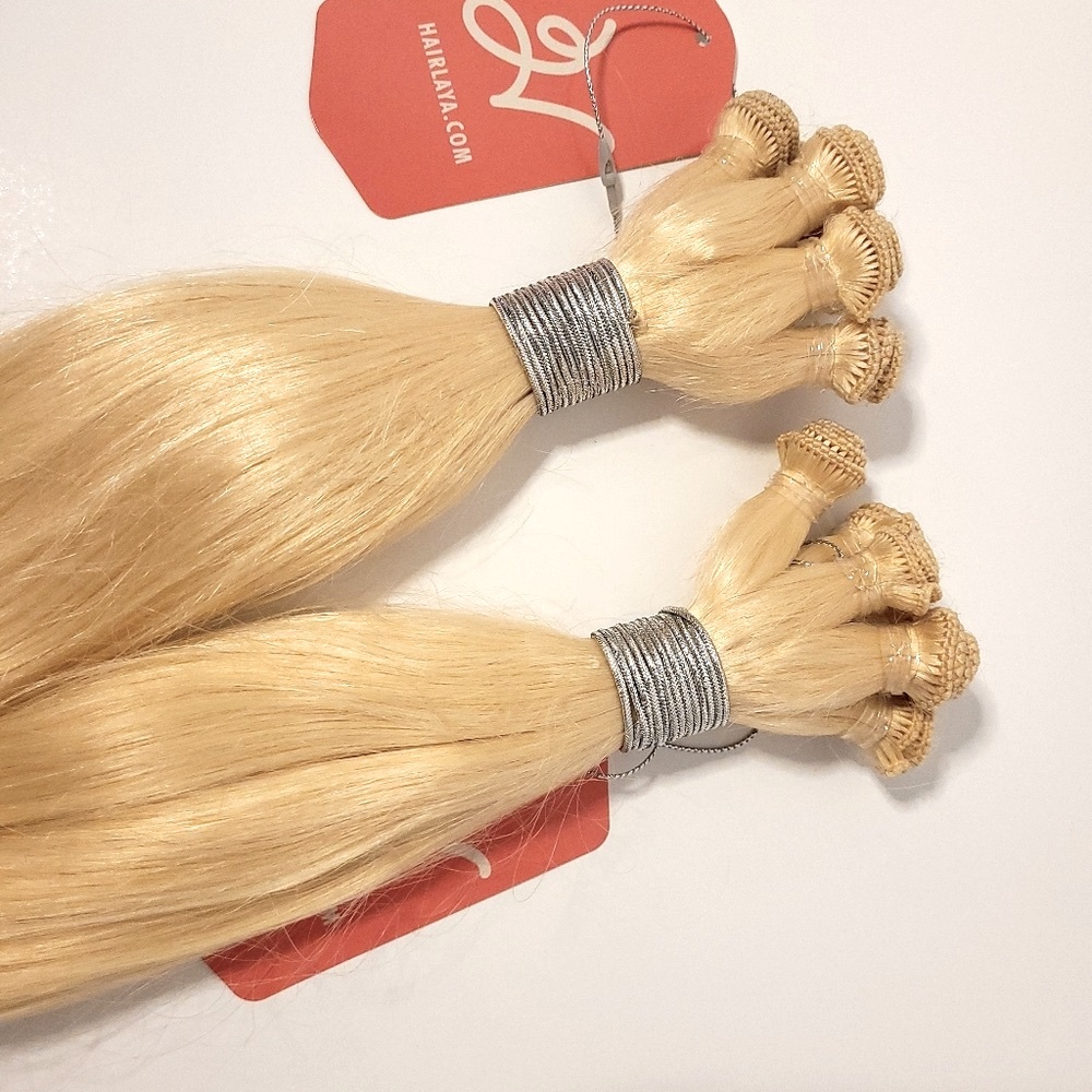 Hand tied wefts